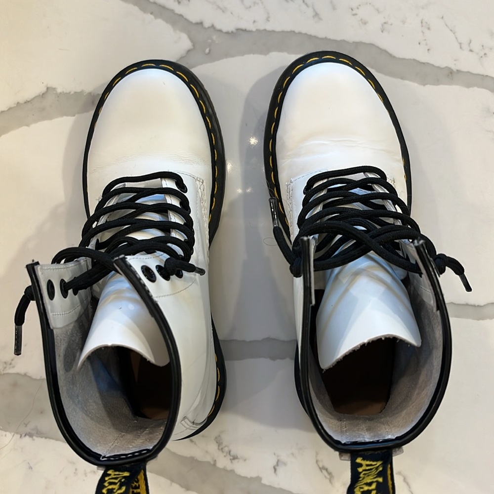 Dr Martens leather boots with Bouncing Soles